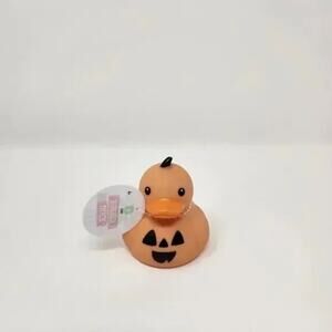 Orange Pumpkin Halloween Rubber Duck